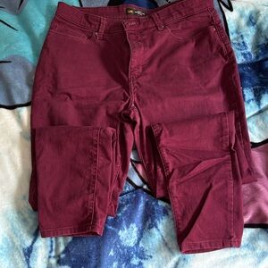 Lee Burgundy Pants
